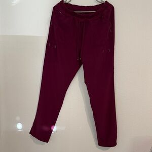 Burgundy scrub Pants